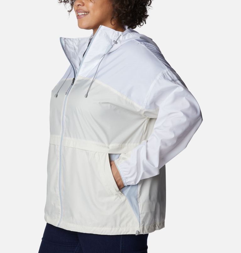 Columbia Alpine Chill Windbreaker Jakke Dame Hvite | Plus Size 63589R